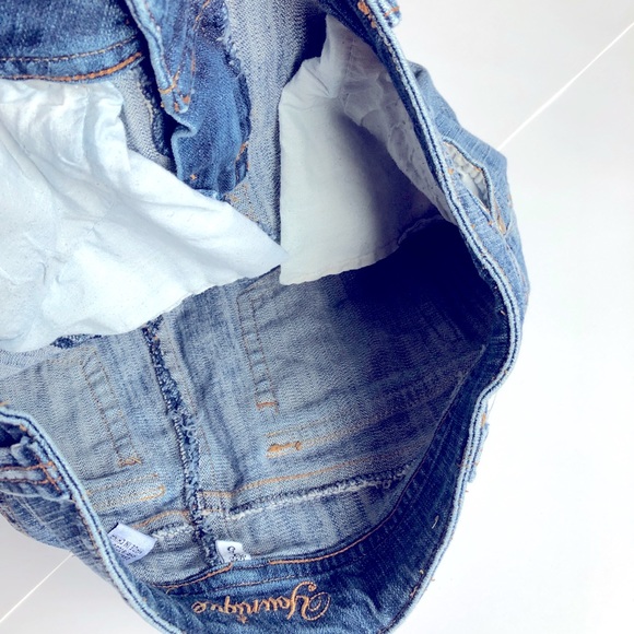 YOUNIQUE Distressed Skirt Denim Size 5 Blue Junior - Picture 6 of 13